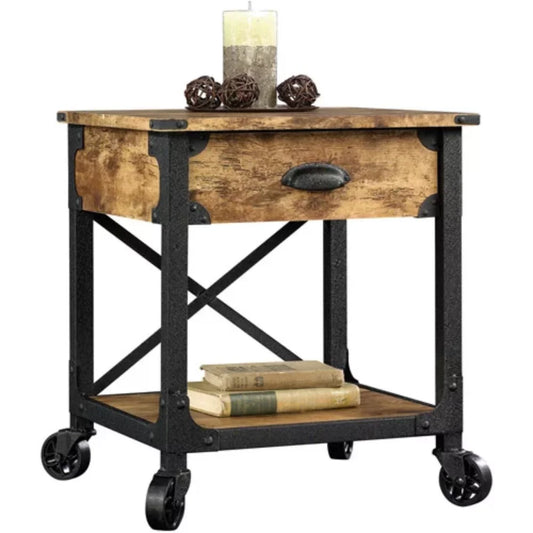 Rustic Country Side Table, Set of 2