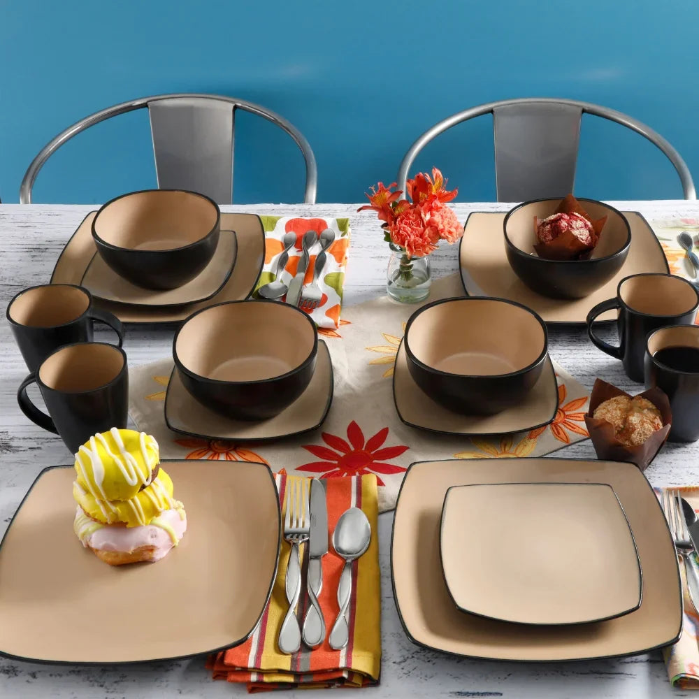 Square 16-piece Dinnerware Set