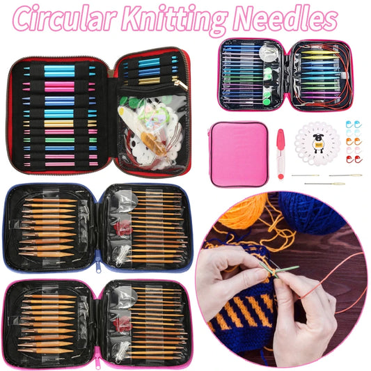 Crochet Hook Circular Knitting Needles Set