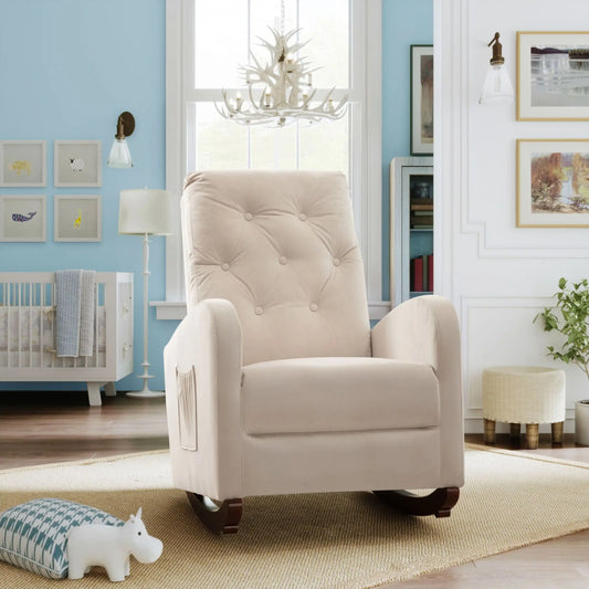 Baby Room High Back Rocking Chair