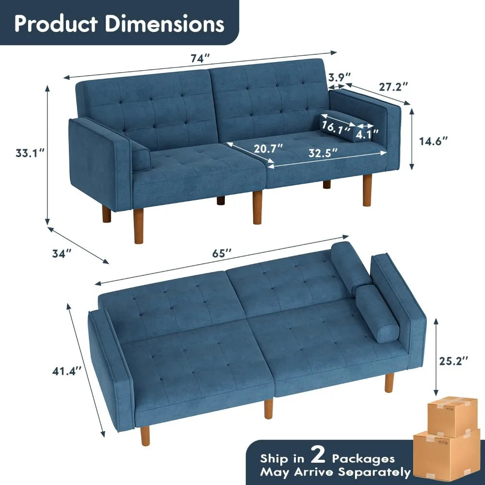 Sofa Bed Convertible Sectional Sleeper Couch,