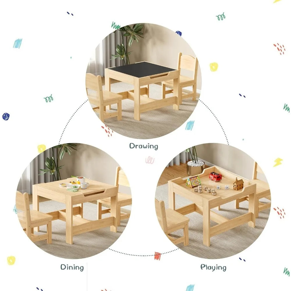 Toddler Desk Kids Table and Chair Set