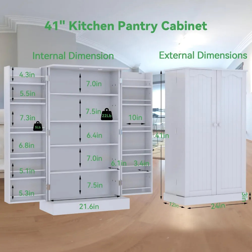 Kitchen Pantry Storage Cabinet