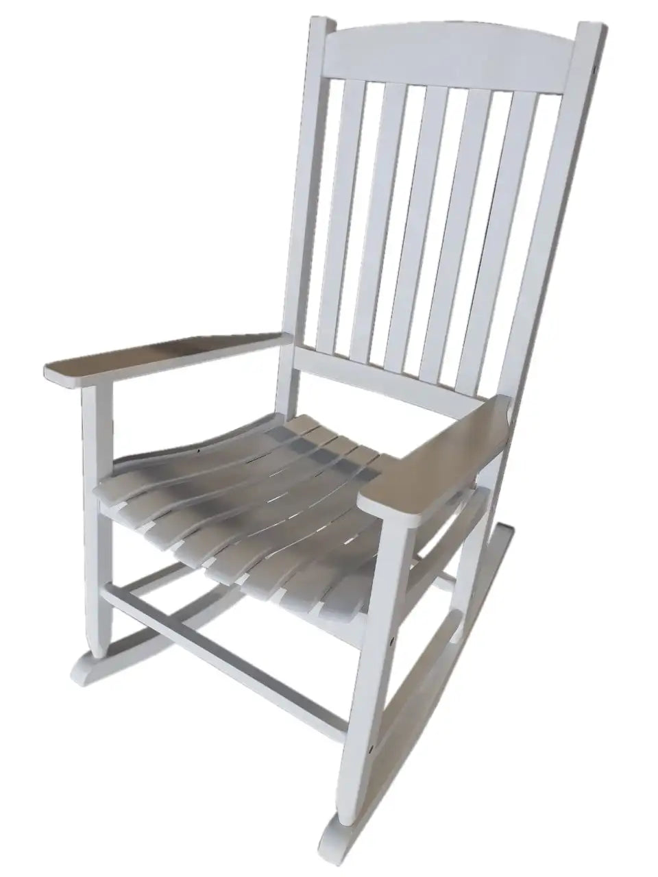 Porch Rocking Chair, White Color, Weather Resistant Finish