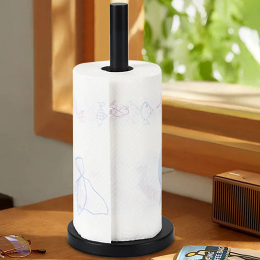 Paper Towel Holder,  Stainless Steel Weighted Stand