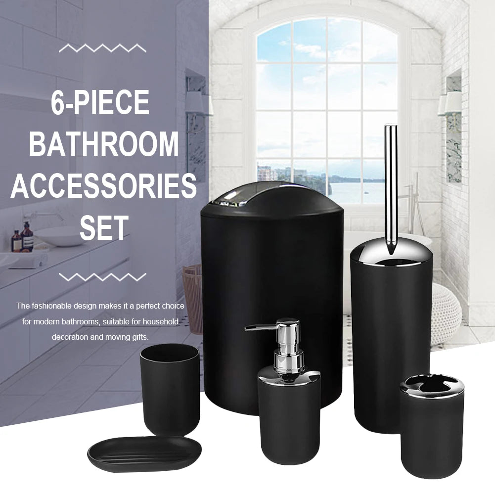 6pcs Bathroom Accessories Set