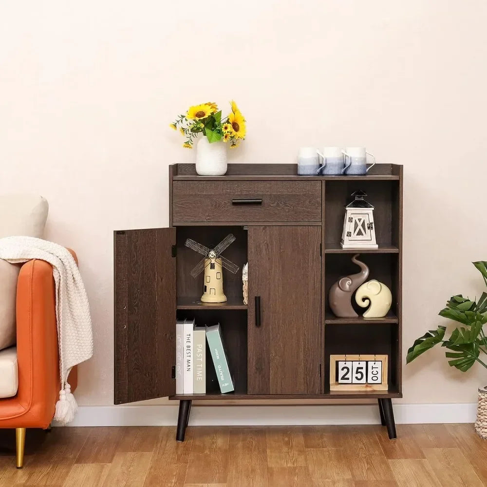 Mid Century Floor Storage Cabinet