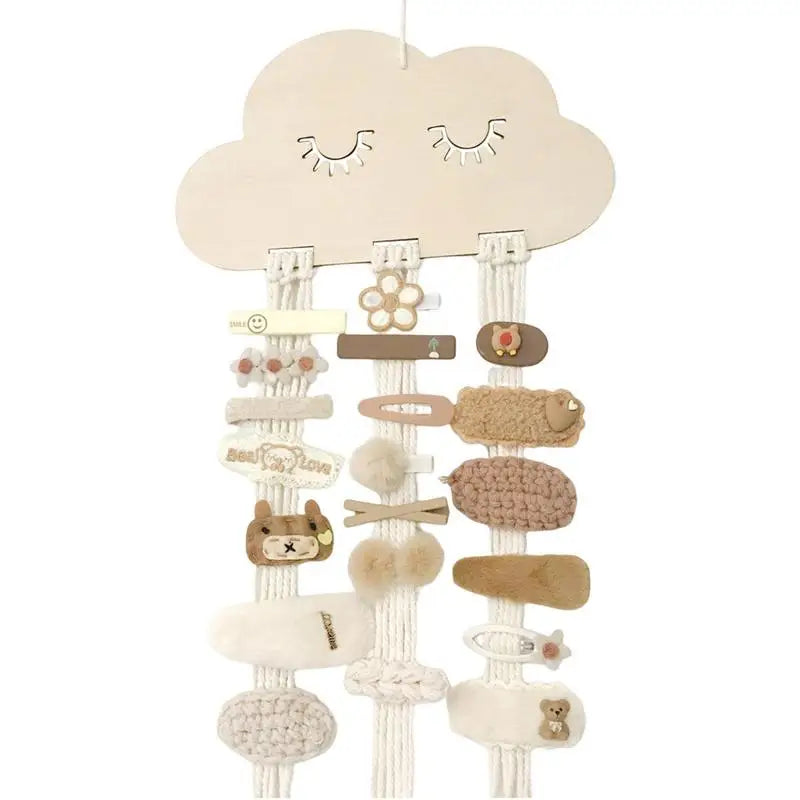 Wooden Cloud Baby Hair Clips Accessories