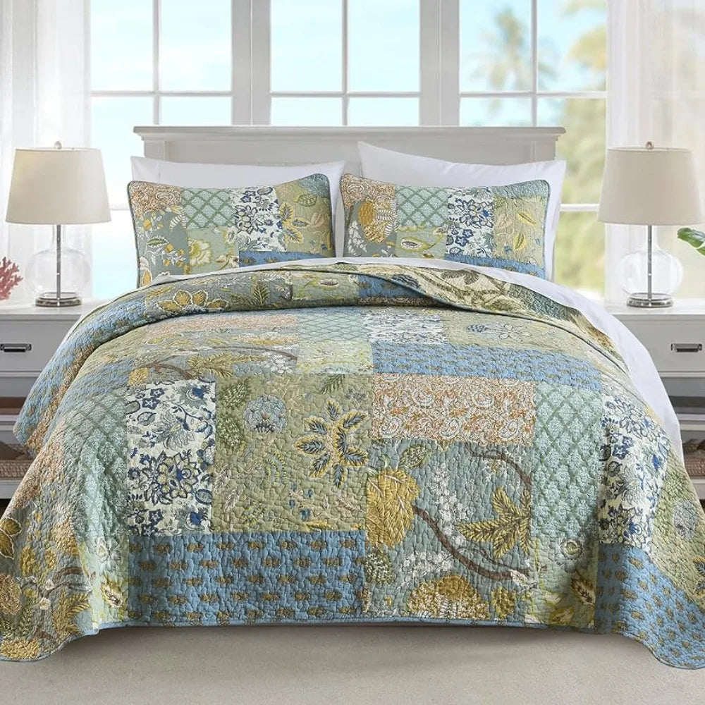 Bedspread quilt set, cotton upholstery,