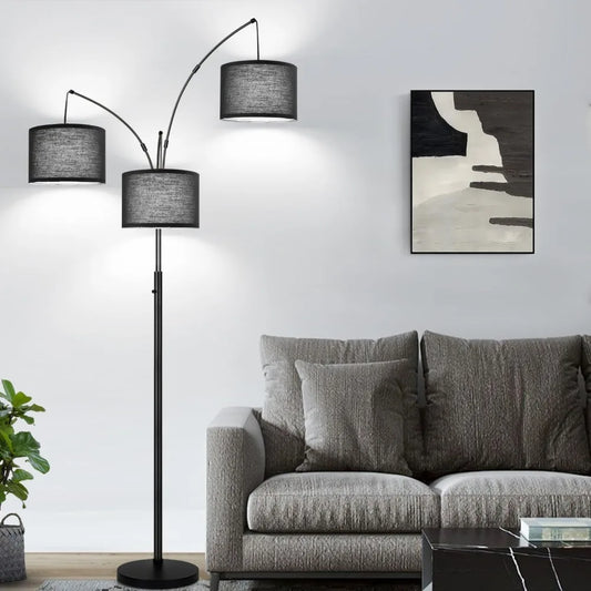 Floor Lamp - 3 Lights Arc Floor Lamps for Living Room,