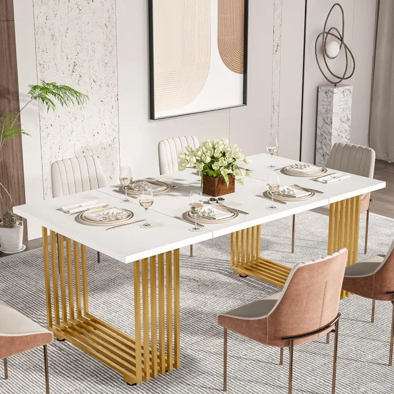 Modern Dining Table for 6-8 People,  e