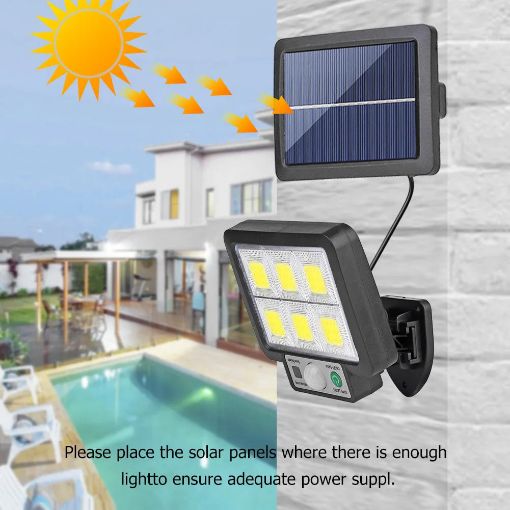 LED Split Solar Wall Light Waterproof Motion Sensor