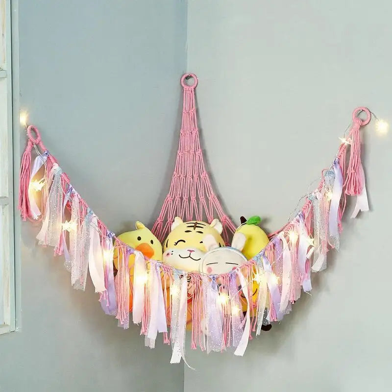 Boho Plush Toy Hammock